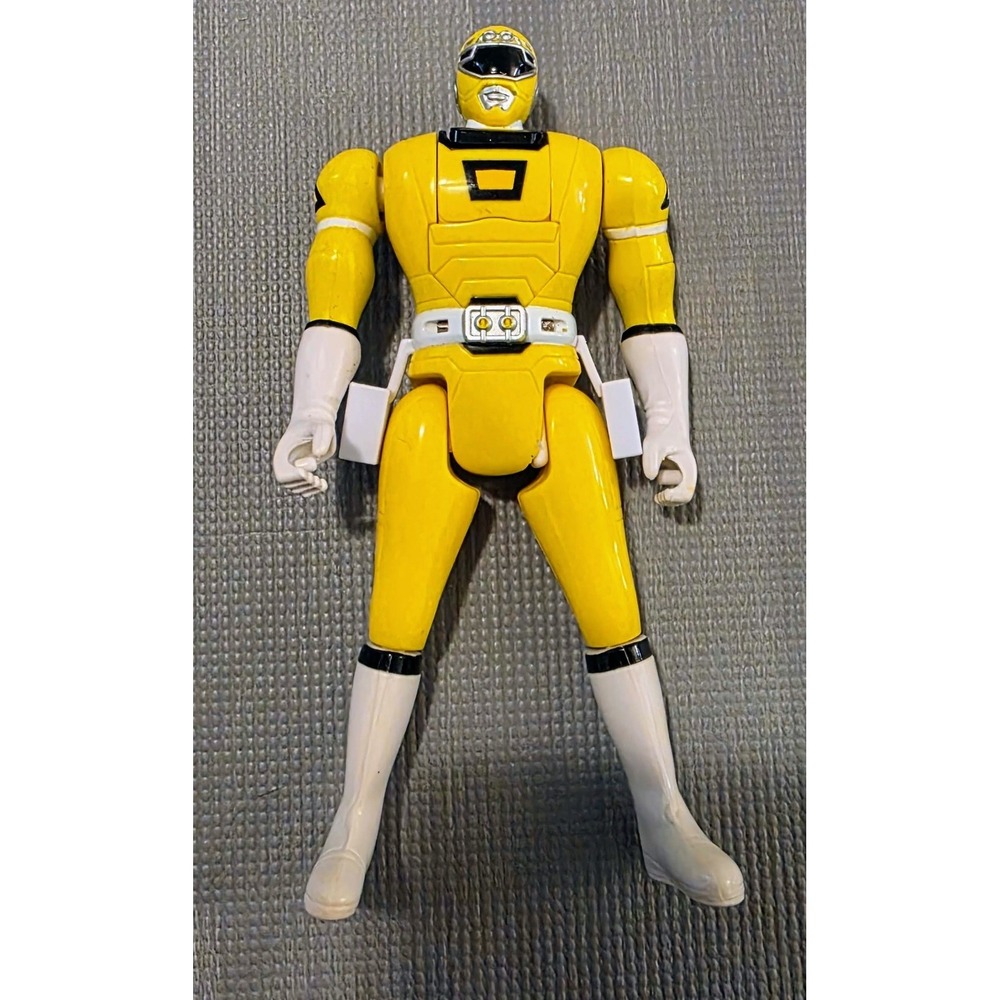1997 Power Rangers Turbo Yellow (Triple Action / Flip Head) Ranger
